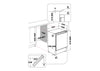 Hotpoint HBUF011 60cm Integrated Undercounter Fridge with Ice Box - Fixed Door Fixing Kit - White - E Rated