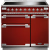 Rangemaster Elise ELS90EIRD/ 90cm Electric Range Cooker with Induction Hob - Cherry Red