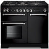 Rangemaster Kitchener KCH100NGFBL/C 100cm Gas Range Cooker - Black
