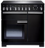 Rangemaster Professional Deluxe PDL90EIGB/C 90cm Electric Range Cooker with Induction Hob - Black