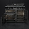 Smeg TR103BL Victoria 100cm Dual Fuel Range Cooker - Black