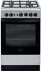 Indesit IS5G1PMSS 50cm Gas Cooker - Silver features four gas burners and an easy-clean enamel oven. Perfect for kitchens.