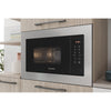 Indesit MWI125GX Built In Microwave With Grill - Stainless Steel