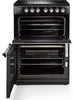 Rangemaster Classic CLA60ECBL/C 60cm Electric Cooker with Ceramic Hob - Black/Chrome