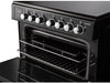 Rangemaster Classic CLA60ECBL/C 60cm Electric Cooker with Ceramic Hob - Black/Chrome