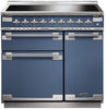 Rangemaster ELS90EISB/ Elise 90cm Electric Range Cooker with Induction Hob - Stone Blue