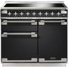 Rangemaster ELS100EICB/ Elise 100cm Electric Range Cooker with Induction Hob - Charcoal Black