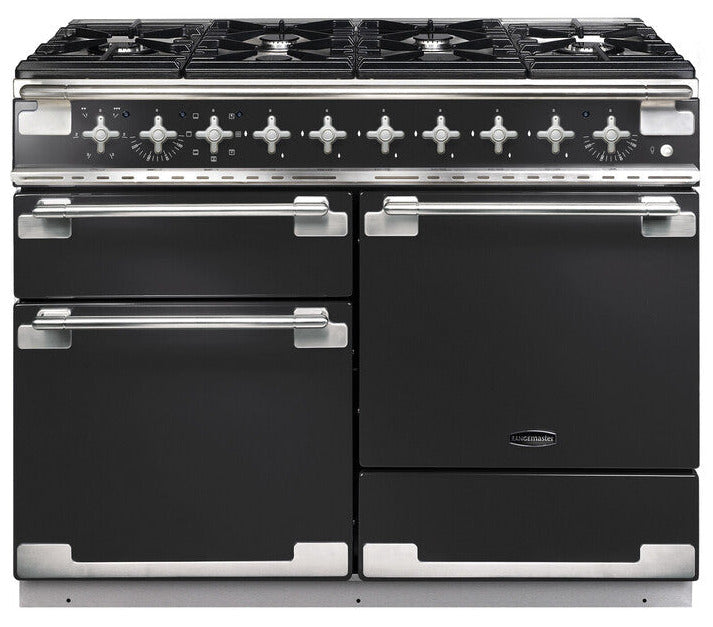 Rangemaster ELS110DFFCB/ Elise 110cm Dual Fuel Range Cooker - Charcoal Black