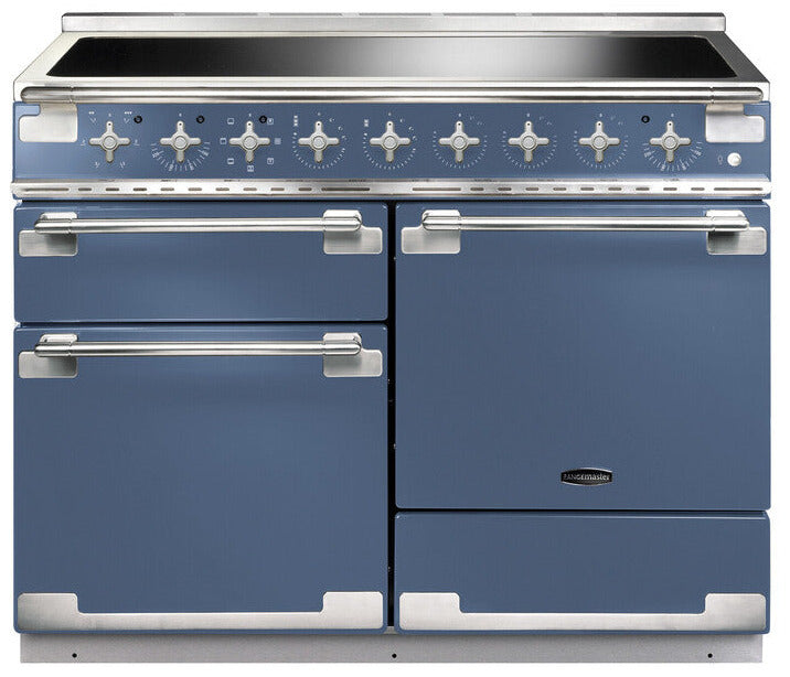 Rangemaster ELS110EISB/ Elise 110cm Electric Range Cooker with Induction Hob - Stone Blue
