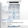 Bosch Serie 6 KIN86ADD0 Integrated Frost Free Fridge Freezer with Fixed Door Fixing Kit - White - D Rated