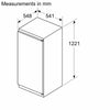 Neff N30 KI1411SE0G 54cm Integrated Upright Larder Fridge - Sliding Door Fixing Kit - E Rated