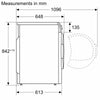Bosch WQG245R2GB Series 6 - 9Kg Heat Pump Tumble Dryer - Graphte - A+++ Rated