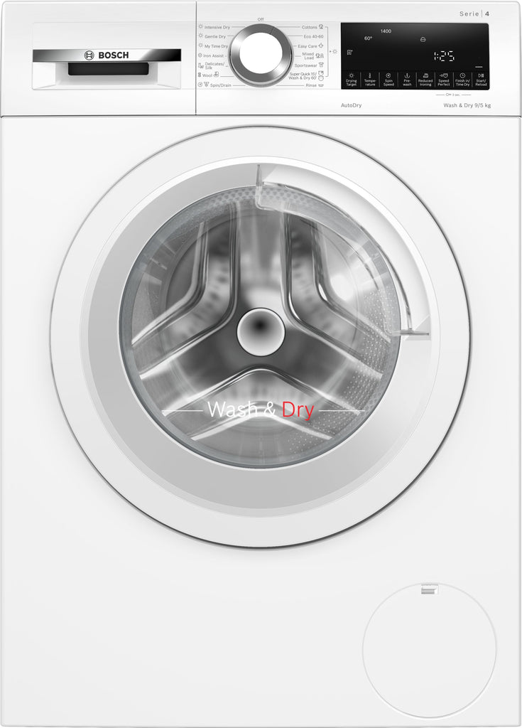 Bosch Serie 4 WNA144V9GB 9Kg / 5Kg Washer Dryer with 1400 rpm - White - E Rated