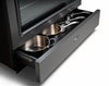 Rangemaster CLAS90FXDFFBL/B Classic FX 90cm Dual Fuel Range Cooker - Black/Brass Trim