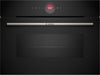 Bosch Serie 8 CMG7241B1B Built In Compact Electric Single Oven with Microwave Function - Black