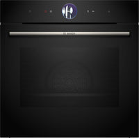 Bosch Serie 8 HSG7364B1B Wifi Connected Built In Electric Single Oven with Steam Function - Black