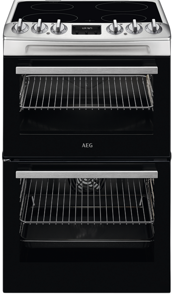 AEG SurroundCook CCX1530ACM 55cm Electric Cooker with Ceramic Hob - Stainless Steel