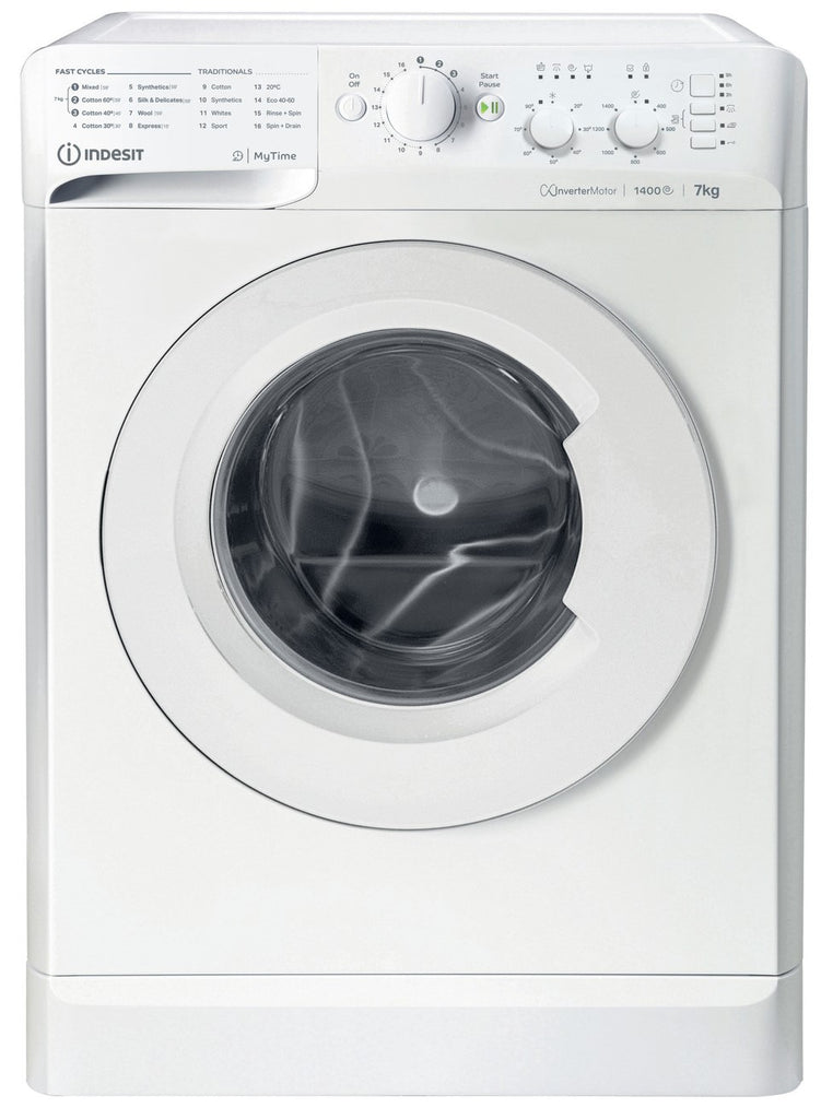 Indesit MyTime MTWC71485WUK 7Kg Washing Machine with 1400 rpm - White - B Rated