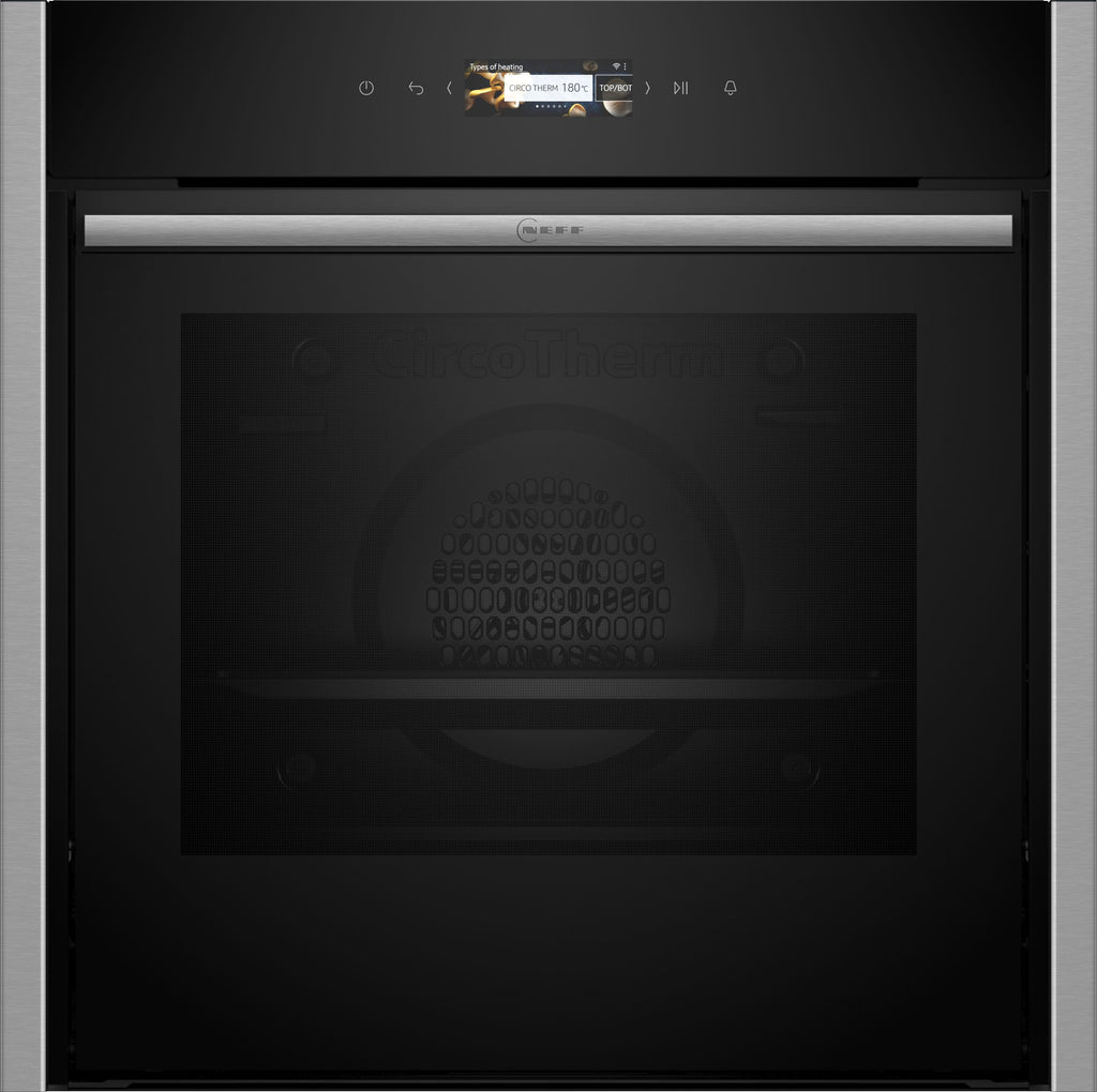 NEFF N70 Slide&Hide B54CR31N0B Wifi Connected Built In Electric Single Oven - Stainless Steel