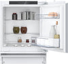 Neff N50 KU1212FE0G Wifi Connected 60cm Integrated Undercounter Larder Fridge - Fixed Door Fixing Kit - White - E Rated