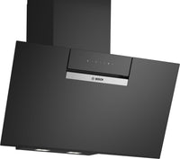 Bosch Serie 4 DWK87FN60B 80cm Wifi Connected Chimney Hood - Black Glass