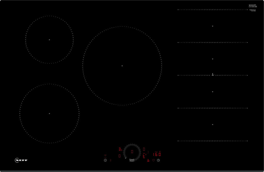 Neff N70 T68FHV4L0 Wifi Connected 80cm Induction Hob - Black