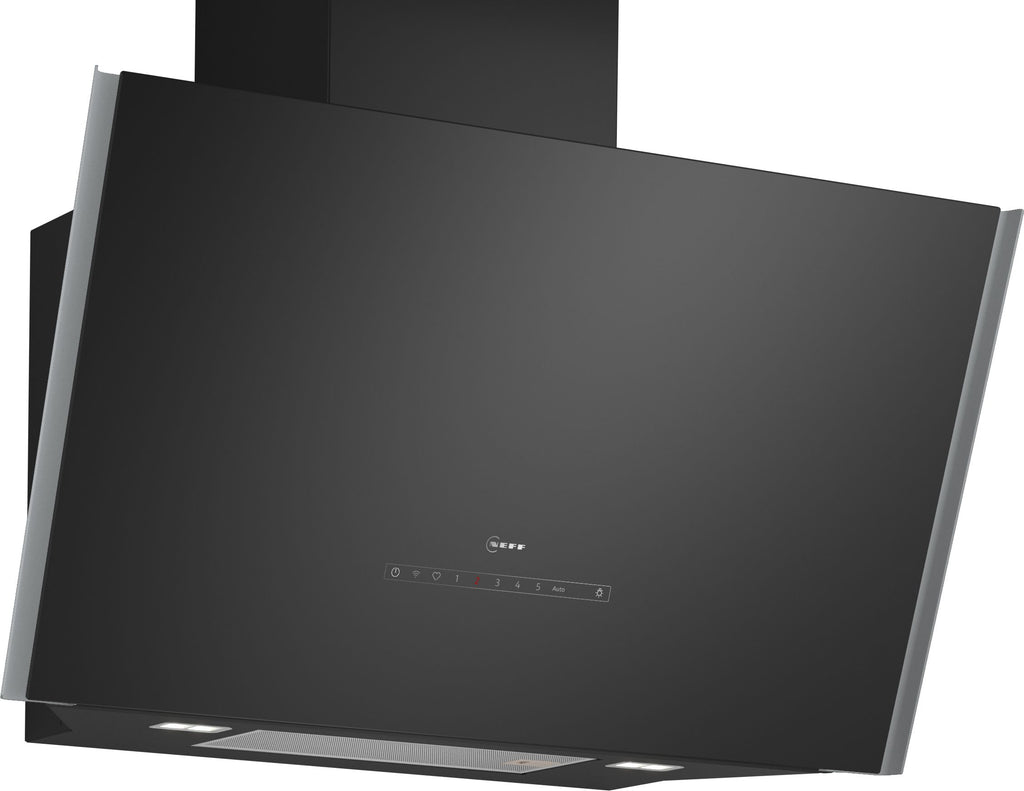 Neff N90 D98IPT2S0B 90cm Wifi Connected Chimney Hood - Black Glass