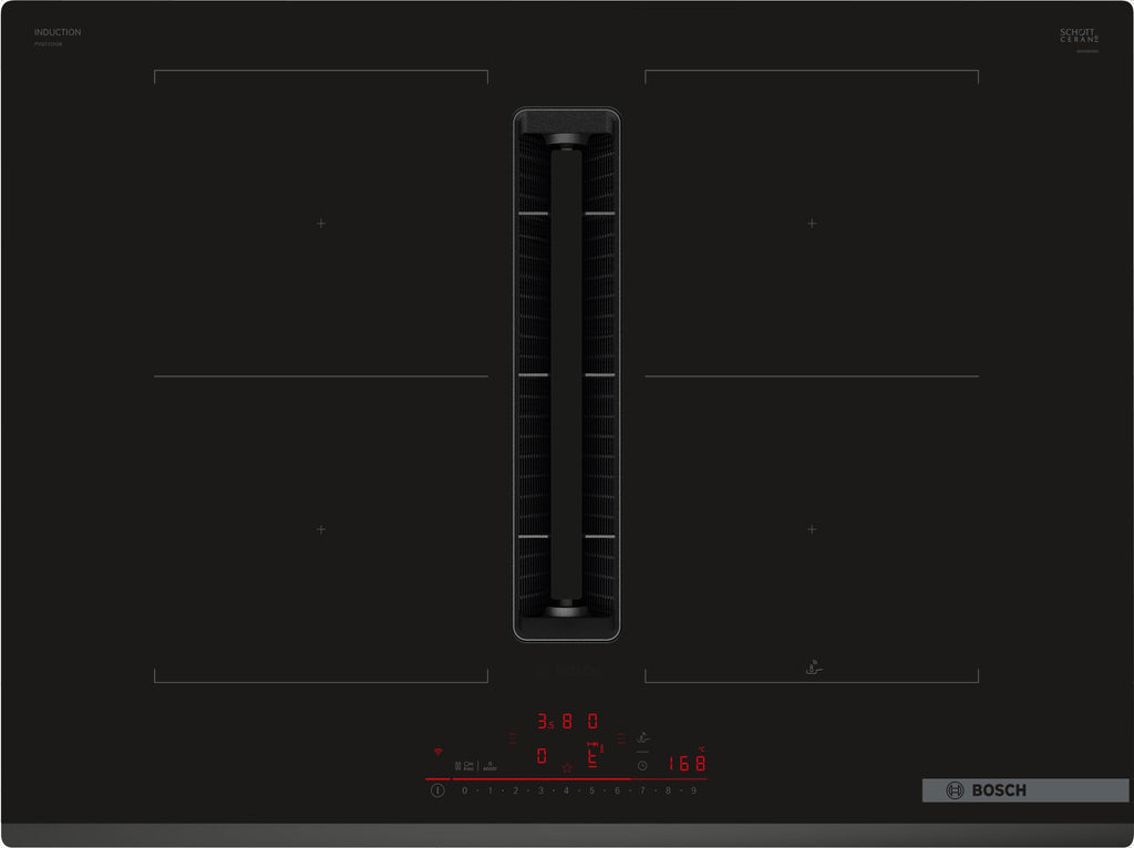 Bosch Serie 6 PVQ731H26E 70cm Wifi Connected Venting Induction Hob - Surface Mount Without Frame