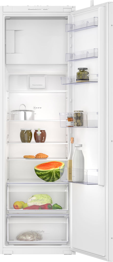 Neff N30 KI2821SE0G 54cm Integrated Upright Fridge with Ice Box - Sliding Door Fixing Kit - White - E Rated