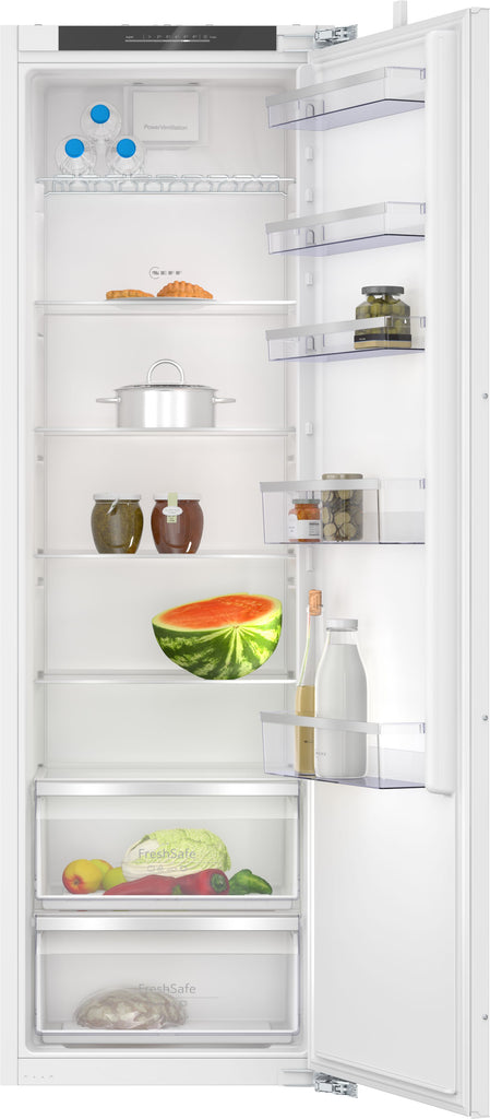 Neff N50 KI1812FE0G 56cm Integrated Upright Larder Fridge - Fixed Door Fixing Kit - White - E Rated