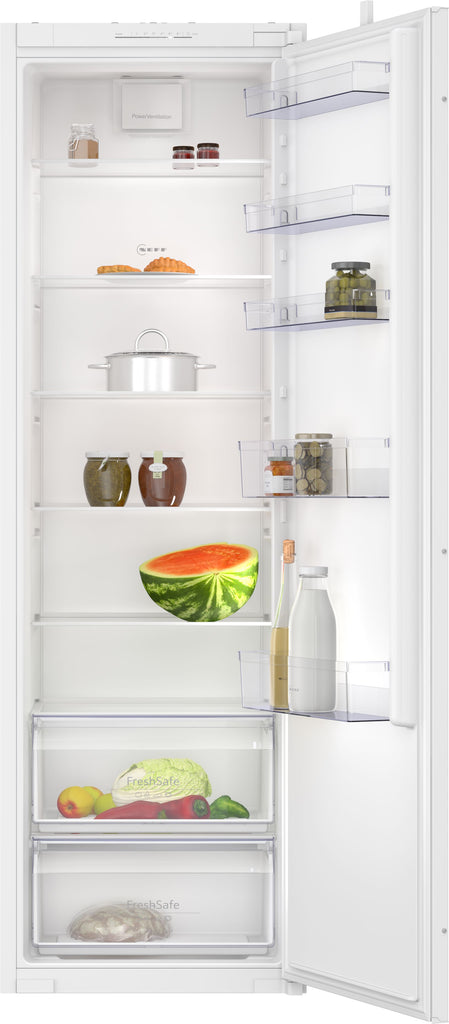 Neff N30 KI1811SE0G 54cm Integrated Upright Larder Fridge - Sliding Door Fixing Kit - White - E Rated