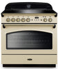 Rangemaster CLAS90FXEICR/B Classic FX 90cm Electric Range Cooker with Induction Hob - Cream/Brass Trim