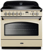 Rangemaster CLAS90FXEICR/C Classic FX 90cm Electric Range Cooker with Induction Hob - Cream/Chrome Trim