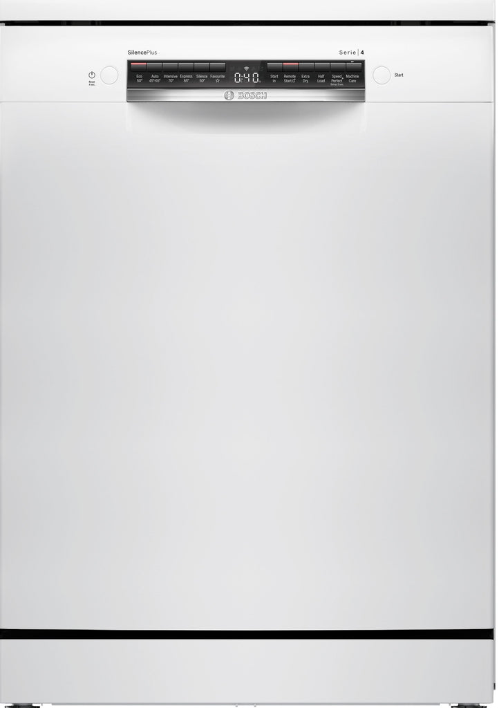 Bosch Serie 4 SMS4EMW06G Wifi Connected Standard Dishwasher - White - B Rated