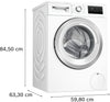 Bosch Series 4 WAN28259GB 9Kg Washing Machine with 1400 rpm - White - A Rated