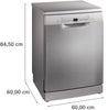 Bosch Serie 2 SMS2HVI67G Wifi Connected Standard Dishwasher - Silver / Inox - D Rated