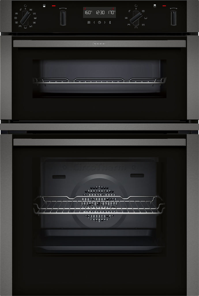 Neff N50 U2ACH7AG7B Wifi Connected Built In Double Oven - Graphite