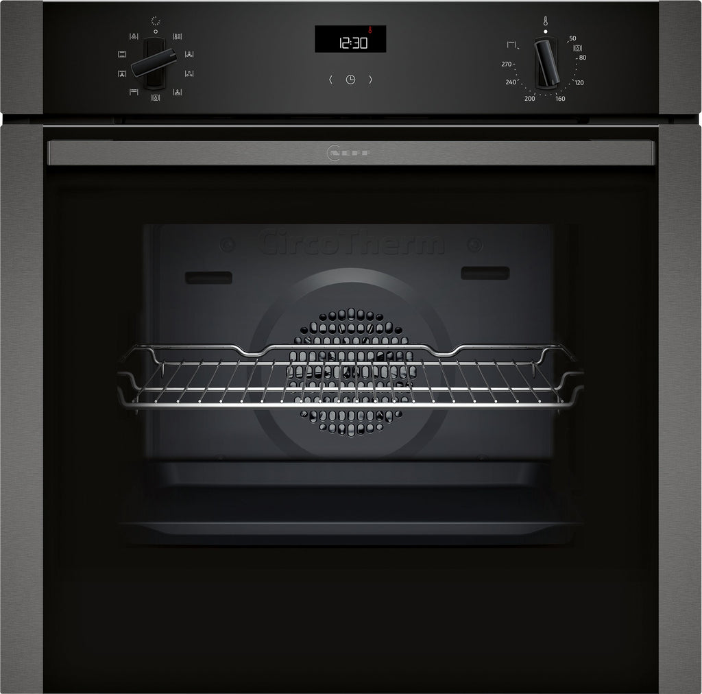 Neff N50 B1ACE4AG3B Built In Electric Single Oven - Graphite