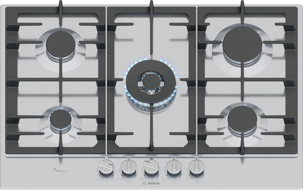 Bosch Series 6 PCQ7A5I90 75cm Gas Hob - Stainless Steel
