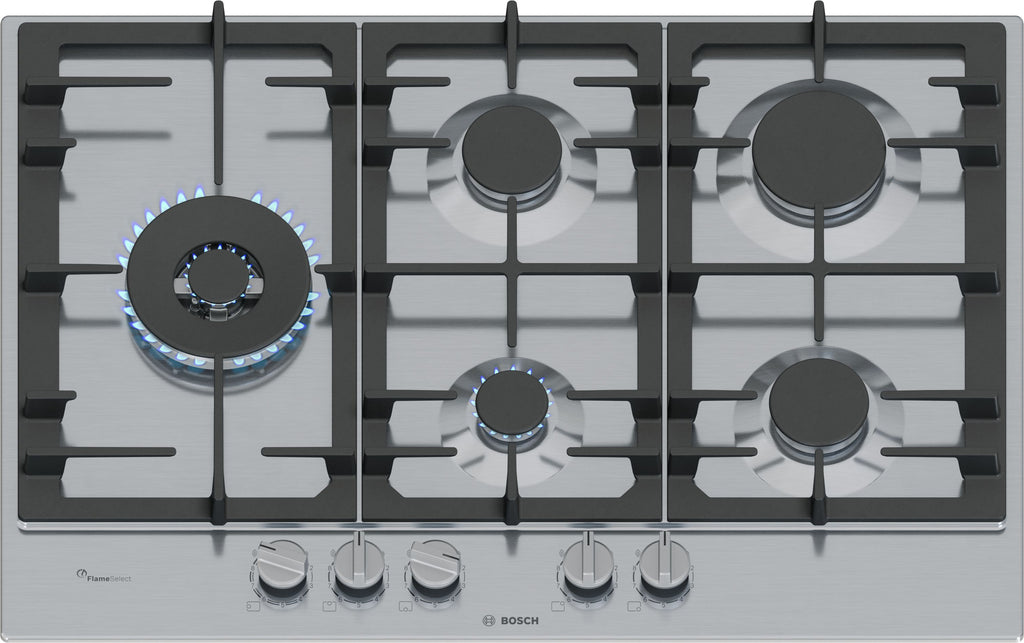 Bosch Series 6 PCS7A5I90 75cm Gas Hob - Stainless Steel