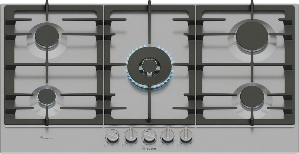 Bosch Series 6 PCR9A5I90 92cm Gas Hob - Stainless Steel