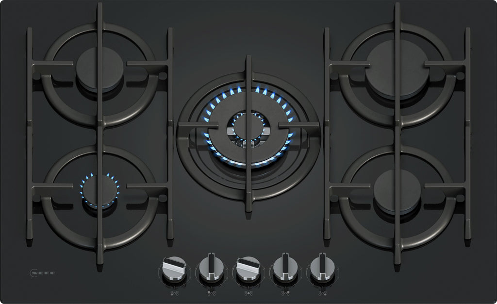 Neff N70 T27PIQ4S0 75cm Gas Hob - Black Glass