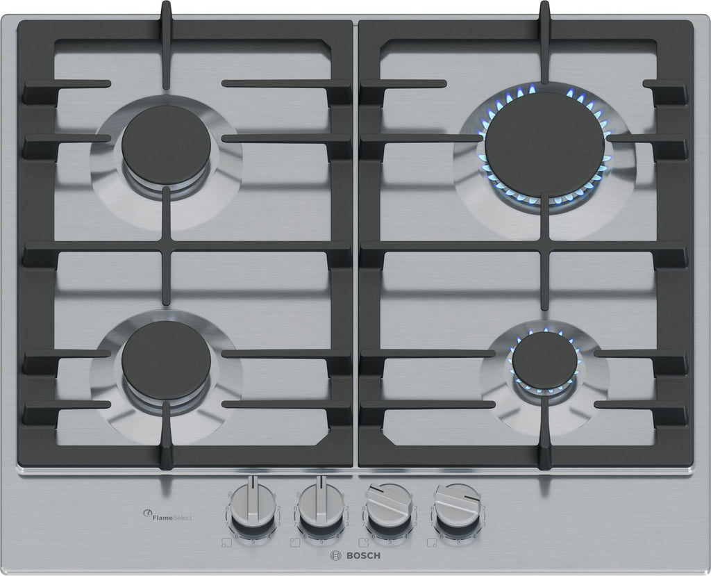 Bosch Series 6 PCP6A5I90 59cm Gas Hob - Stainless Steel