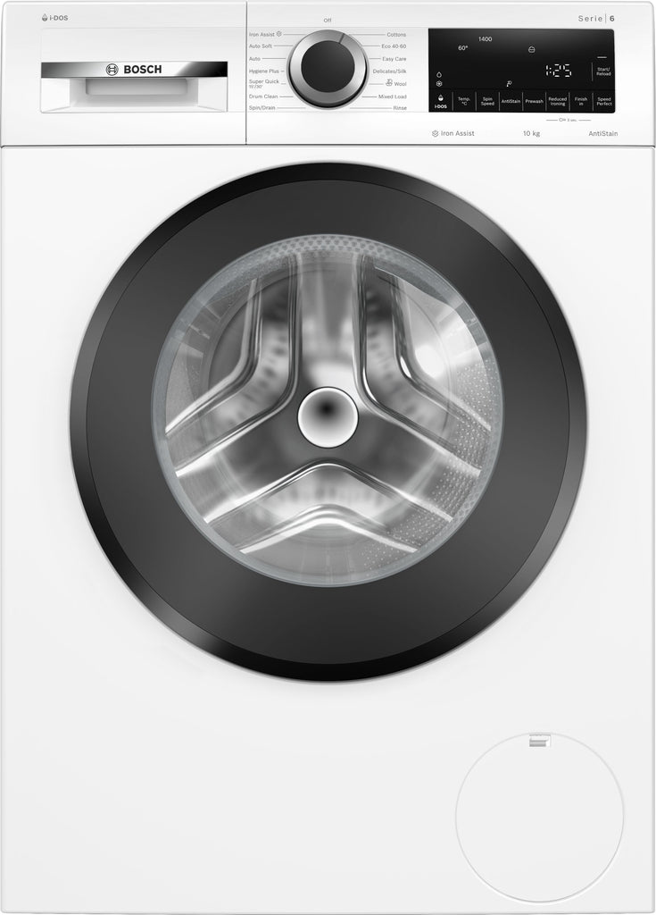 Bosch Series 6 WGG254F1GB i-DOS 10Kg Washing Machine with 1400 rpm - White - A Rated
