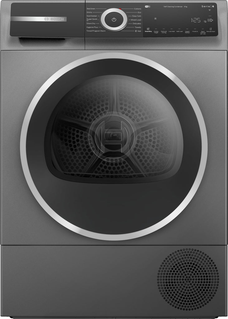 Bosch WQH246DRGB Series 6 - 9Kg Heat Pump Tumble Dryer - Graphite - A+++ Rated