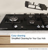 Bosch Series 6 PCP6A6I90 58cm Gas Hob - Black