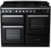 Rangemaster ESDLO110DFPGBL/CM1 Estel Deluxe OC 110cm Dual Fuel Range Cooker - Gloss Black/Chrome Trim