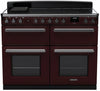 Rangemaster ESDLB110EIPBOR/CM1 Estel Deluxe BC 110cm Induction Range Cooker - Bordeaux/Chrome Trim