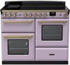 Rangemaster ESDLO110EIPHTH/AB1 Estel Deluxe OC 110cm Induction Range Cooker - Heather/Antique Brass Trim