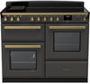 Rangemaster ESDLO110EIPSLT/AB1 Estel Deluxe OC 110cm Induction Range Cooker - Slate/Antique Brass Trim